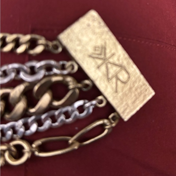 Silpada retired 5 strand silver/brass statement bracelet